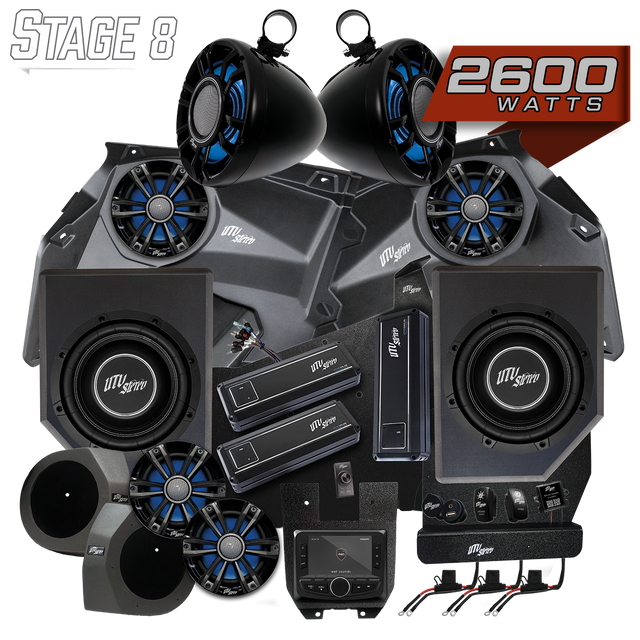 Can-Am® X3 Signature Series Stage 8 Stereo Kit | UTVS-X3-S8-S UTV Stereo