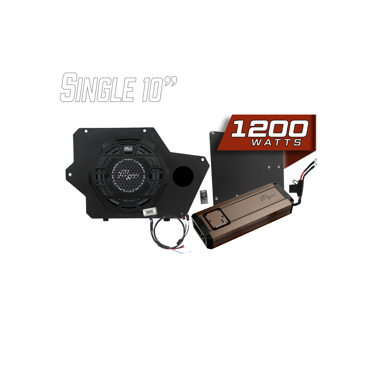 Polaris® Xpedition 1200W 10" Subwoofer Kit  | UTVS-XPD-SUB-1200-1 UTV Stereo