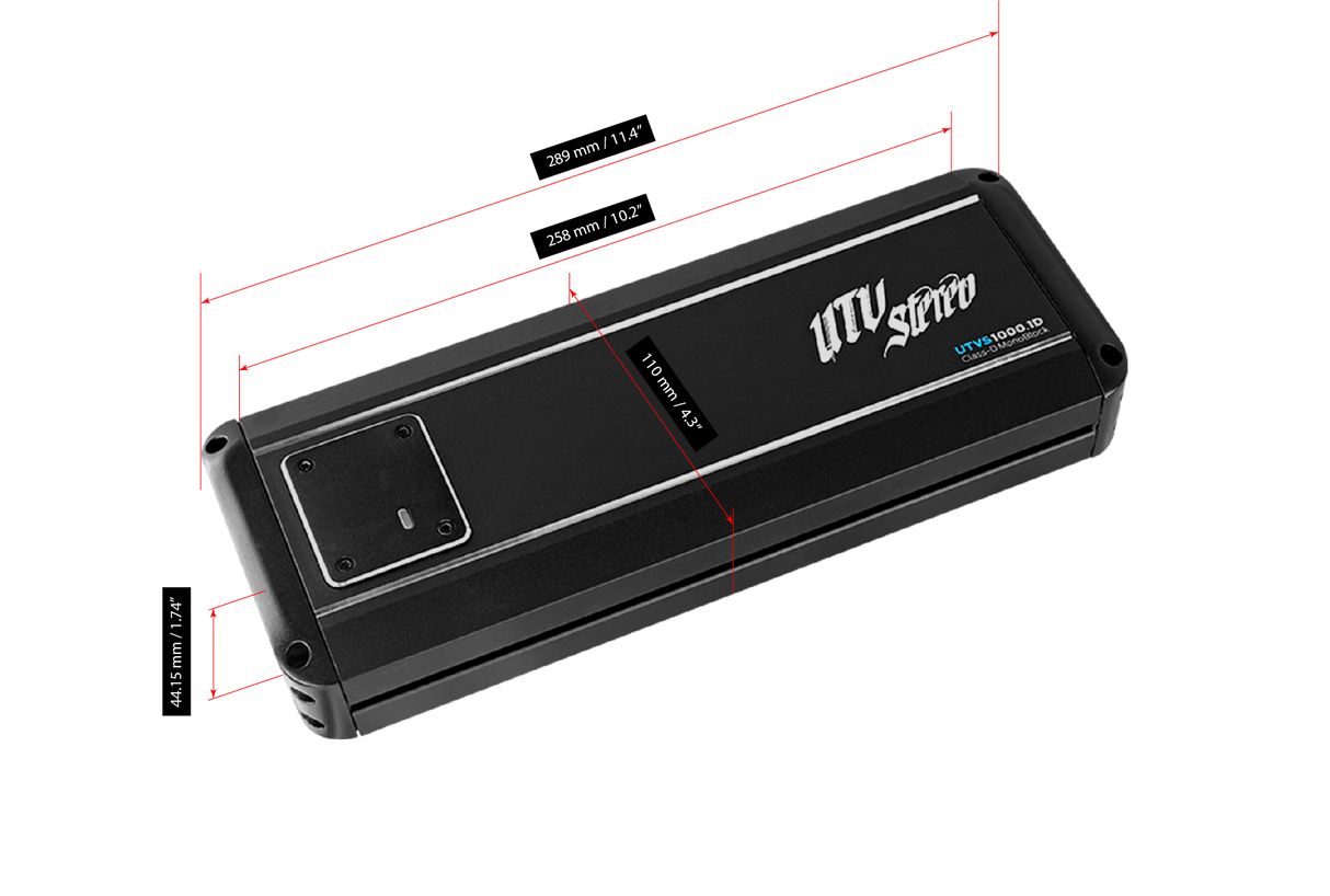 Signature Series 1000W Monoblock Amplifier | UTVS1000.1D Kawasaki UTV Stereo