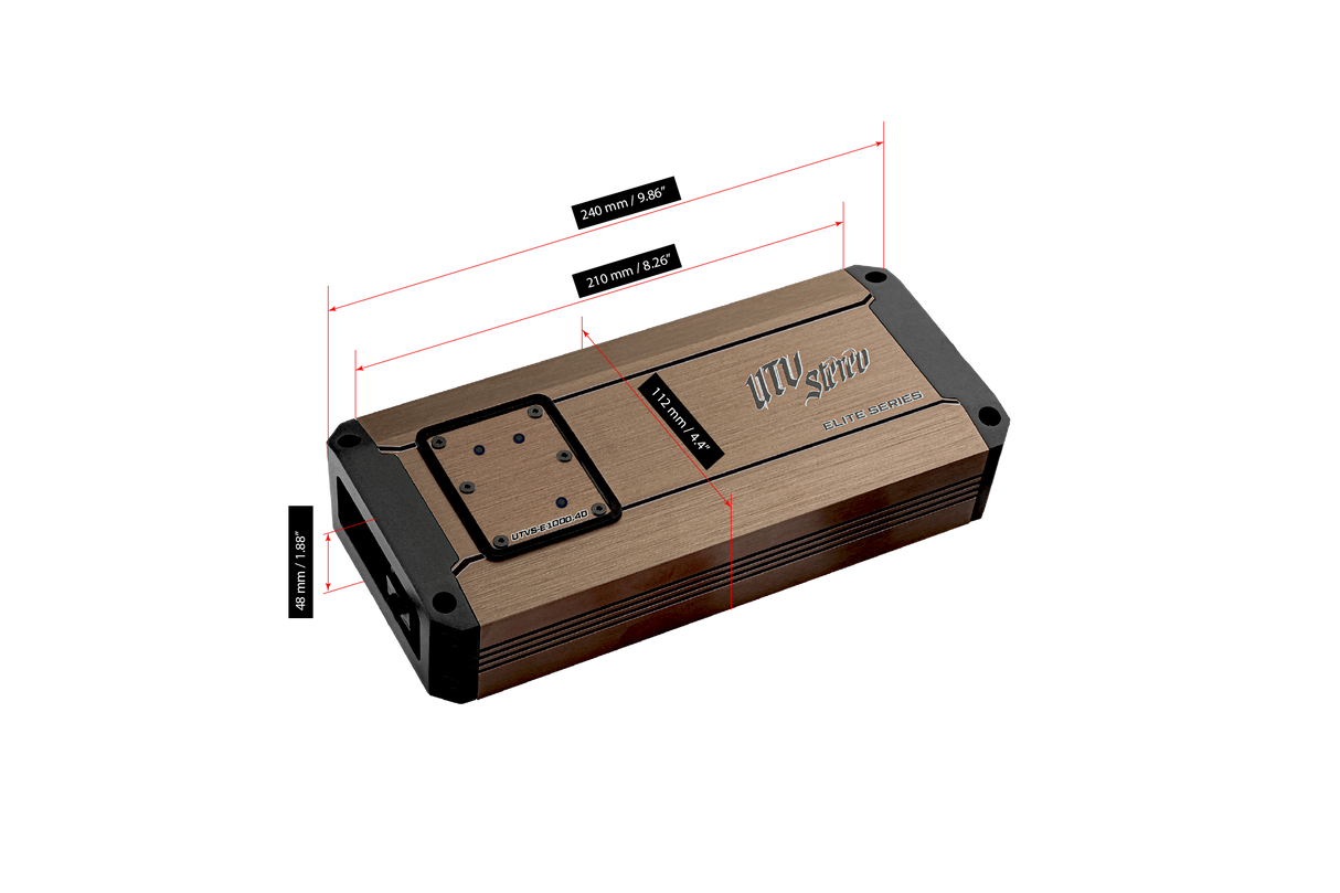 Elite Series 1000W 4-Channel Amplifier | UTVS-E1000.4D Kawasaki UTV Stereo