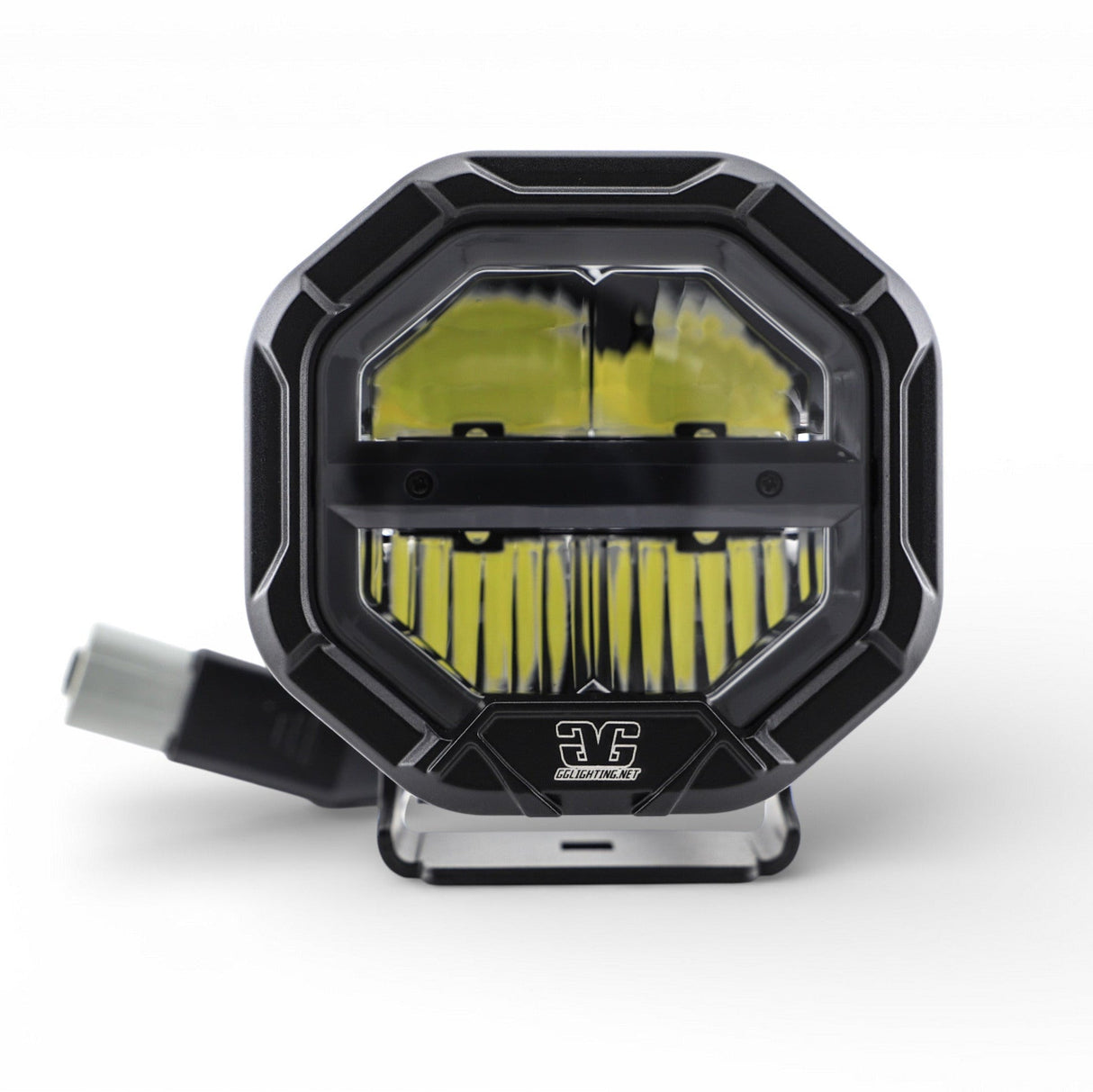 U-Con Interlocking Off Road LED Pod With Amber or White DRL Running Light GGLighting