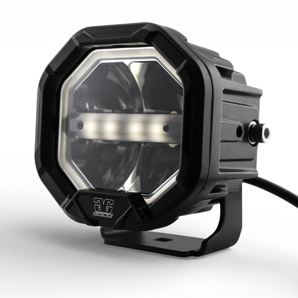 U-Con Interlocking Off Road LED Pod With Amber or White DRL Running Light GGLighting