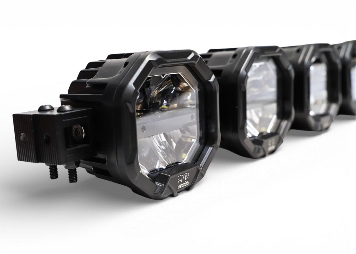 2 Light U-Con Interlocking Off Road LED Pod With Amber or White DRL Running Light GGLighting