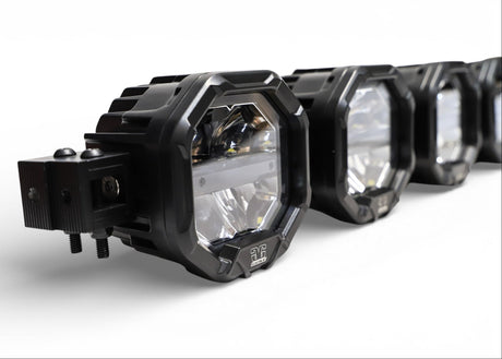 2 Light U-Con Interlocking Off Road LED Pod With Amber or White DRL Running Light GGLighting