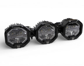 3 Light U-Con Interlocking Off Road LED Pod With Amber or White DRL Running Light GGLighting
