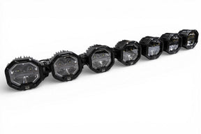 7 Light U-Con Interlocking Off Road LED Pod With Amber or White DRL Running Light GGLighting