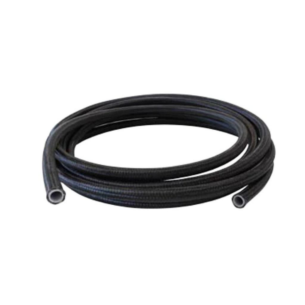 Ontork -8AN PTFE Stainless Braided Black Nylon Hose - 20ft