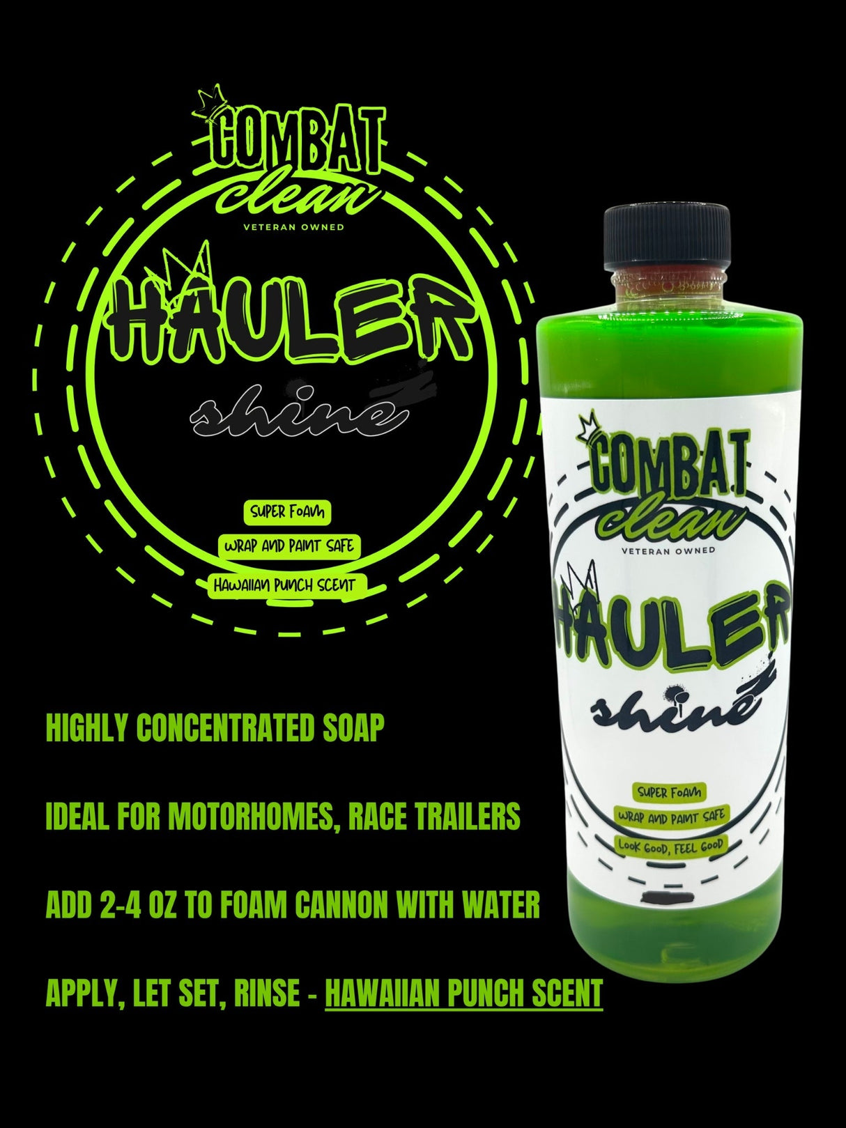 Hauler Shine (On Road Soap) Combat Clean