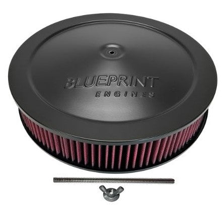 Air Cleaner with Flat Base - 14" Black