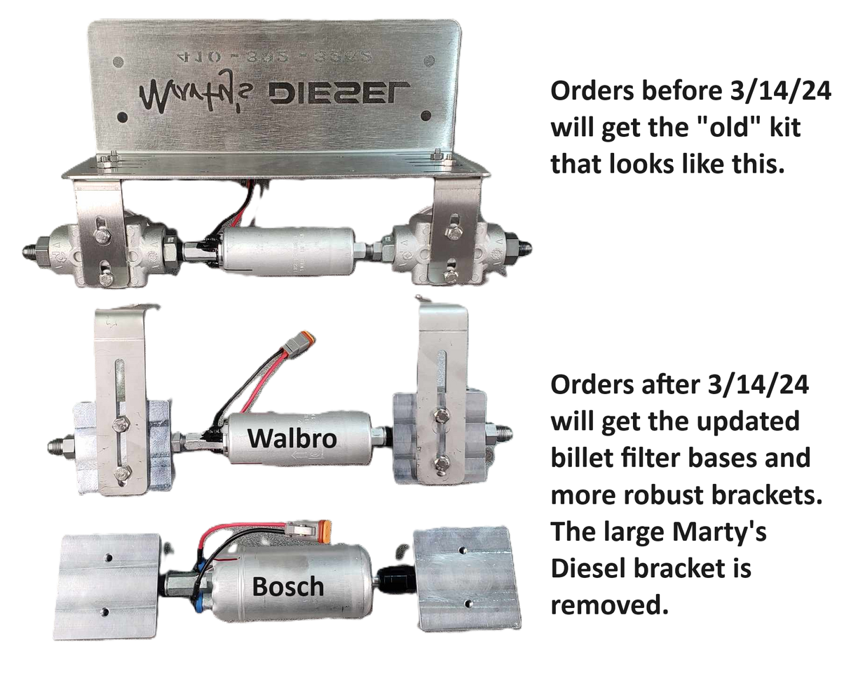 Marty's Diesel E-Fuel Conversion (1994.5-97) - Walbro Pump Kit Marty's Diesel