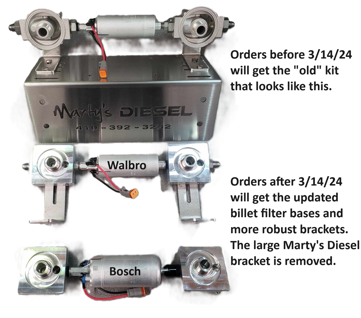 Marty's Diesel E-Fuel Conversion - Bosch Pump Kit - 1994-1997 Ford F-Series Marty's Diesel