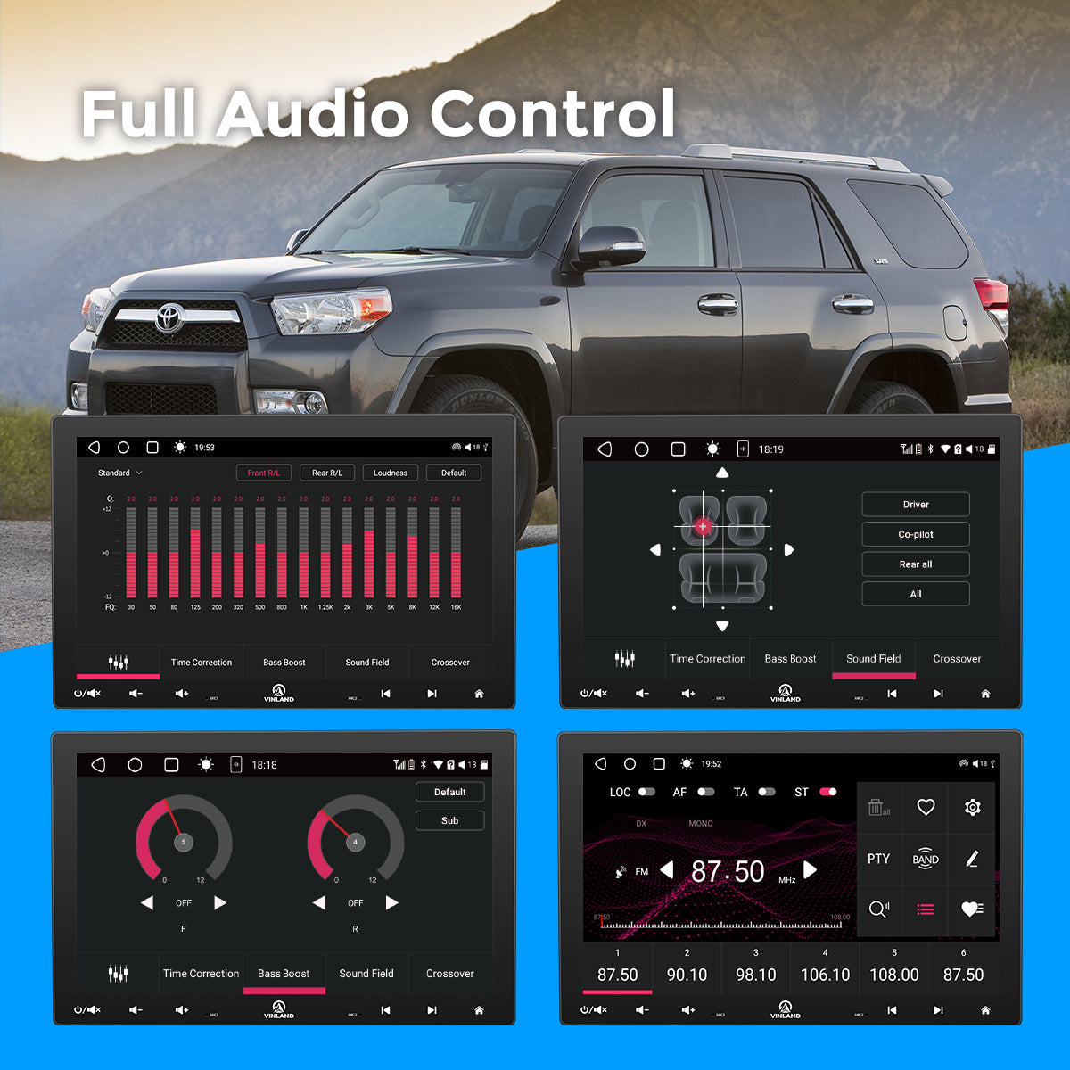 VIBE 10.1" Single DIN Android Car Universal Radio