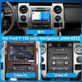 VISION 9" Custom-Fit Car Stereo for Ford F-150 2009-2012 with Factory Navigation