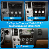 VISION 10" Custom-Fit Car Stereo for Toyota Tundra 2007-2013 / SEQUOIA 2008-2021