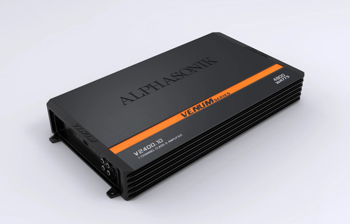 Alphasonik V2400.1D | 2400W RMS Monoblock Class D Amplifier Alphasonik