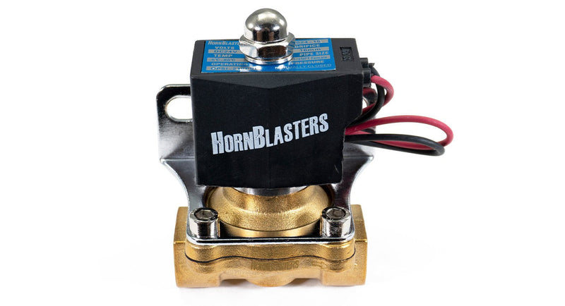 HornBlasters Brass 1/2" 24 Volt Electric Air Valve