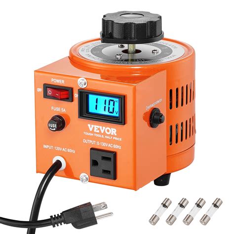 500VA Vevor Auto Variable Voltage Transformer Digital Meter TekShack