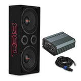 Loaded Voceteo Enclosure with Dual 10" Mids, Dual 3.78" Tweeters, Amplifier & Speakon Cable
