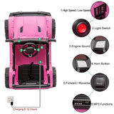 Electric Ride-On Truck for Kids with LED Lights, MP3 Player, and Remote Control