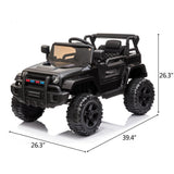 Electric Ride-On Car Truck for Kids with MP3, LED Lights, and Remote Control - 3 Speed Options