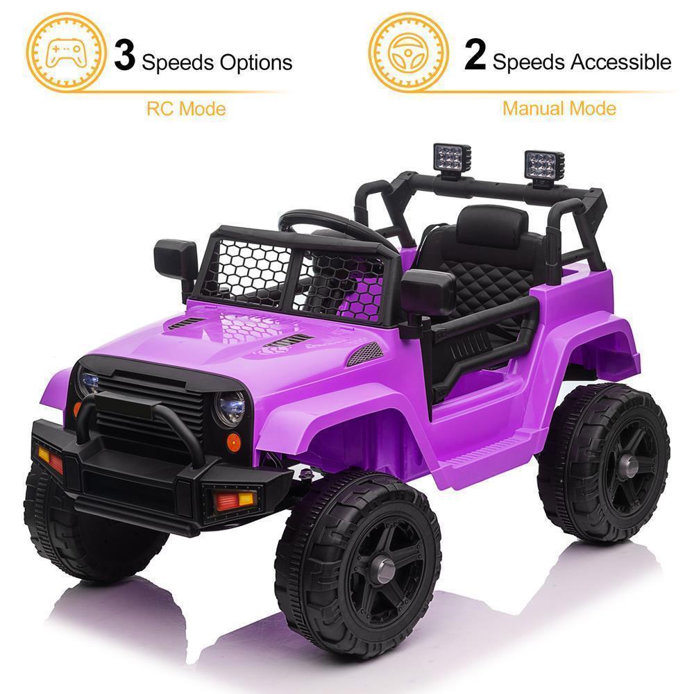 12V Kids Ride-On Tractor Toy with Music and Battery Power