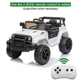 Electric Ride-On Car Truck for Kids with MP3, LED Lights, and Remote Control - 3 Speed Options