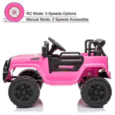 Remote Control Ride On Car Truck with 3 Speed Modes - Perfect for Christmas Fun!
