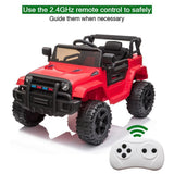 Electric Kids Ride-On SUV with Remote Control, MP3 Player, and LED Lights - 3 Speed Options