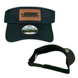 Vessel Leather Patch Visor Black Vessel Powersports