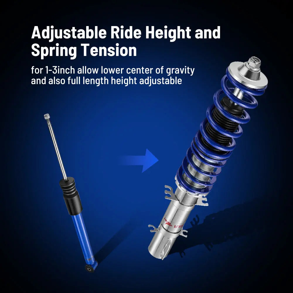 Coilover Suspension Kit 4PCS for 1997-2006 VW Golf 4/Bora/Variant - FWD High Performance Struts