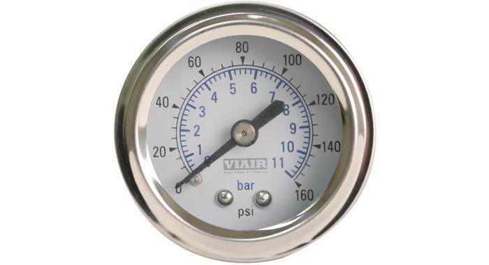 Viair 160 PSI 2" Single Needle Air Gauge - (90087 / 90088) Viair