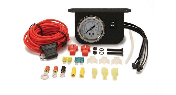 Viair 200 PSI Illuminated Dash Panel Gauge - (20065 / 20066) Viair