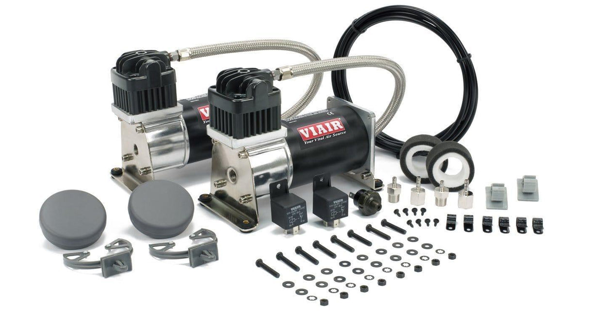 Viair Dual 280C Black & Silver Air Compressor Kit Viair