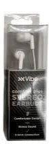 Vibe Comfort Plus 3.5mm Wired Earbuds WHITE TekShack