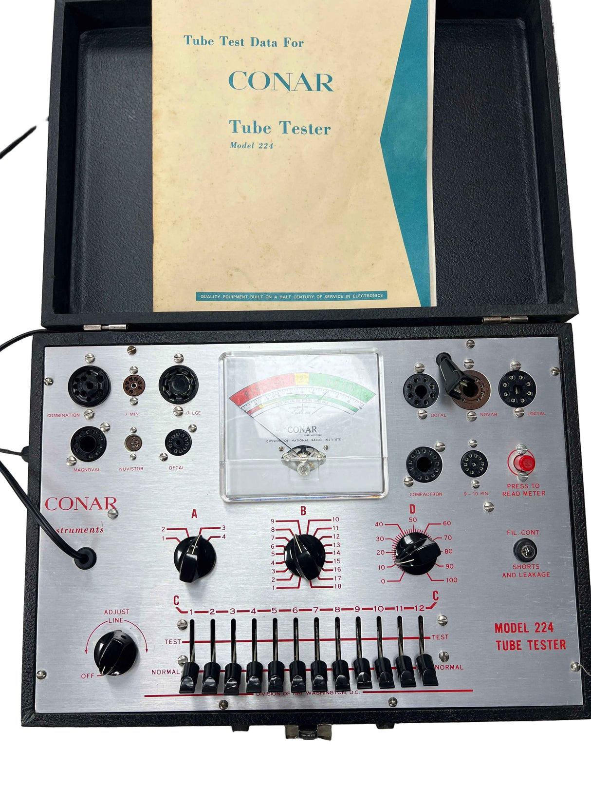 Vitnage Conar Model 224 Tube Tester (Pre-Owned) Conar