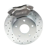 American Made Comp S 4-Piston Billet Aluminum Rear Disc Brake Kit W/DS Rotors. Clear W111-36