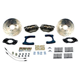 American Made Comp S 4-Piston Billet Aluminum Rear Disc Brake Kit W/DS Rotors. Black W125-42BK