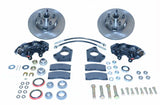 American Made Kelsey Hayes 4-Piston Direct Fit Front Drum to Disc Brake Conversion Kit W/Rotors. W153