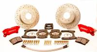 American Made Comp S 4-Piston Billet Aluminum Rear Drum to Disc Brake Conversion Kit W/Rotors. Clear W155-5