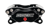 American Made Comp S 4-Piston Billet Aluminum Front Drum to Disc Brake Conversion Kit W/Rotors. Black W156-6BK