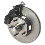 American Made Kelsey Hayes 4-Piston Direct Fit Front Drum to Disc Brake Conversion Kit W/Rotors. Black W156