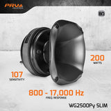 2” Midrange Slim Horn Drivers + Amplifier Bundle PRV Audio