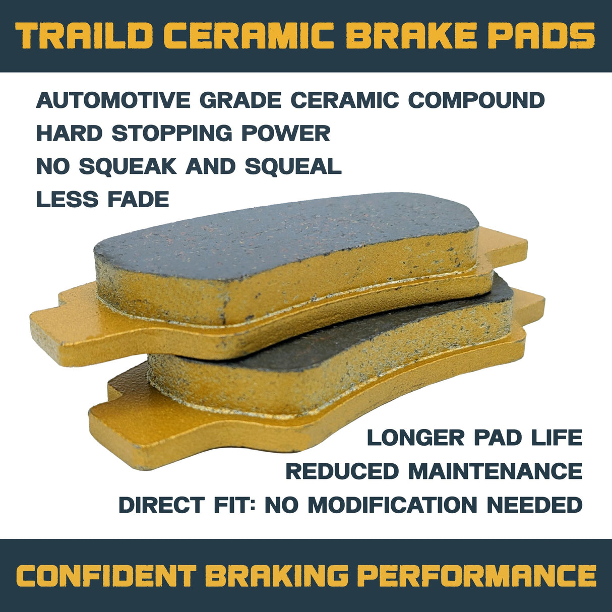 Honda Valkyrie Rune 2004-2005 Ceramic Brake Pad Set Traild