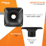 PRV Audio WGP10-25 SLIM 1-inch Exit Screw-on Waveguide Black