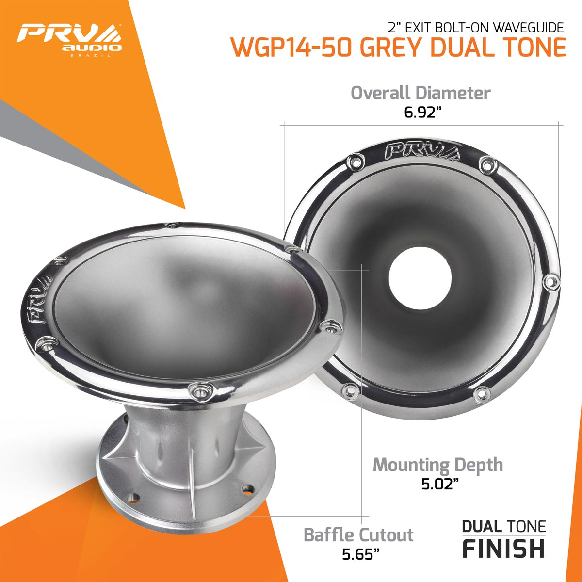 PRV WGP14-50 GREY DUAL TONE Waveguide PRV Audio