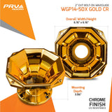 PRV Audio WGP14-50X Car Audio Horn Gold Chrome Finish