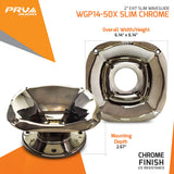 PRV Audio WGP14-50X Slim Chrome 2in Bolt-on Waveguide