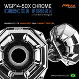 PRV Audio D2200Ph + WGP14-50X 2in Midrange Horn Driver Bundle Chrome