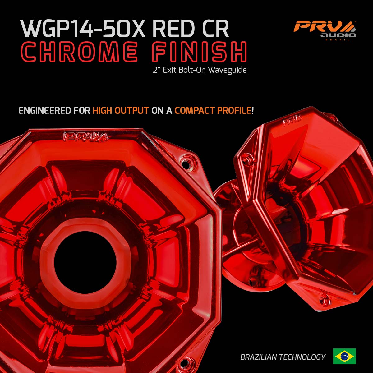 PRV WGP14-50X RED CR Waveguide PRV Audio