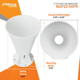 PRV Audio WGP22-50PR 2-inch Exit Waveguide Bolt-on White